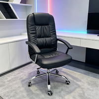Chaise de bureau exécutive en cuir ergonomique et confortable, pivotante, à prix réduit, vente en gros 2026