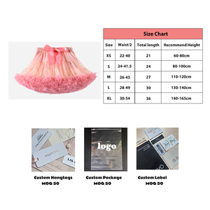 Jupes tutu courtes en tulle bouffantes pour femmes, taille naturelle, respirantes, avec nœud, tenue de fête mère et fille - Product Image 2