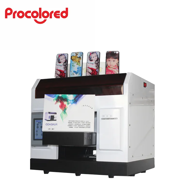 Procolored A4 size uv flatbed printer high quality small format garment printer DTG textile t-shirt printing machine