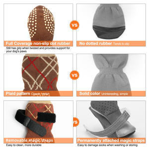 Chaussettes pour chien pour empêcher de lécher les pattes sur le trottoir chaud, antidérapantes - Chaussures pour chien, bottes, fabrication de nouveaux protège-pattes pour sols en bois dur - Product Image 4