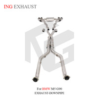 Nouvel échappement ING pour BMW M5 G90 2025+ en acier inoxydable SS304 avec valves, silencieux et télécommande – Pièces automobiles