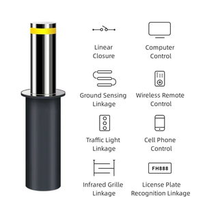 Anti-Terror <b>Roadway</b> <b>Safety</b> Traffic Barriers, Hydraulic Lifting Stainless Steel Bollard for Government & Highway Access Control - Product Image 2