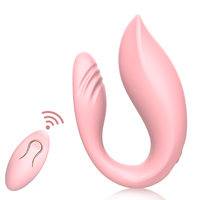 Vibrateur en forme de U à télécommande sans fil : Jouet vibrant rotatif flexible et portable pour femmes |   Plaisir mains libres pour adultes