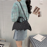 Sac à bandoulière imperméable personnalisé avec logo, style gothique, toile d'araignée, sac alien, décoration brodée de forme spéciale