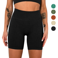 Shorts de sport pour femme personnalisés, taille haute, sculptants, effet push-up fessier et contrôle du ventre, en Nylon Spandex, pour la gym, le fitness et le yoga