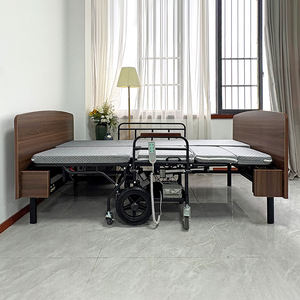 เตียงผู้ป่วย HOCHEY MEDICAL คุณภาพสูง พร้อมล้อเลื่อน สำหรับดูแลผู้ป่วยที่บ้าน เตียงแพทย์ พร้อมรีโมทคอนโทรล เตียงโรง<span class=keywords><strong>พยาบาล</strong></span> - Product Image 3