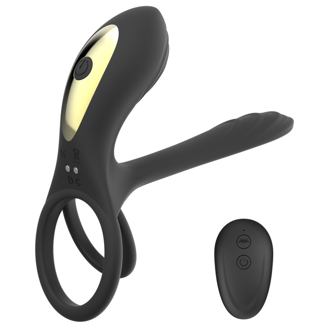 Sex Toys for Couple Vibrator 10 Frequency Remote Control Vibrating Cock Ring Clitoral Stimulator
