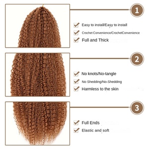 Estensioni per Capelli Stile Bohémien a Onda d'Acqua, Riccioli Piccoli in Rame, 10-28 Pollici, per Acconciature Fai-da-Te - Product Image 5