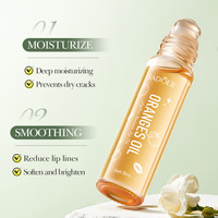 Vente chaude Hydratant Hydratant Huile À Lèvres Base Étanche Longue Durée Repulpant Orange Pêche Avocat Fruits Gelée Brillant À Lèvres Huile