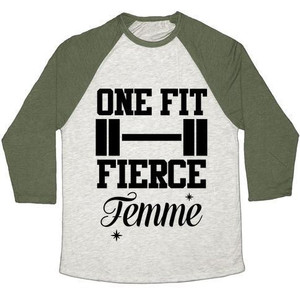 Camiseta de béisbol unisex One Fit Fierce Femme Tri-Blend - Product Image 4