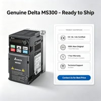 Variateur de fréquence vectoriel original ME300 1,5 kW monophasé 230 V VFD7A5ME21ANSAA certifié CE IP20 avec modèle STO pour convoyeurs