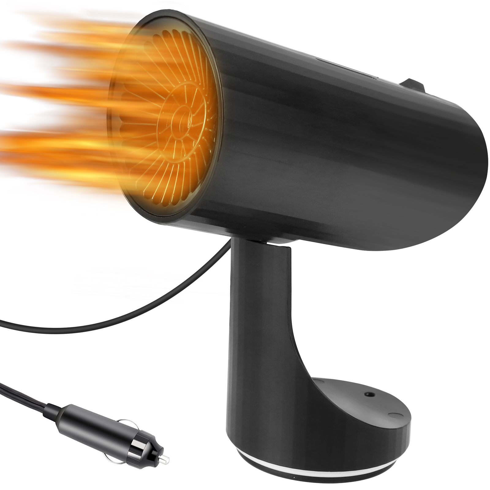 Обогреватель и размораживатель лобового стекла, который подключается к прикуривателю 12 В, 150 Вт, быстрый портативный автомобильный электронный обогреватель