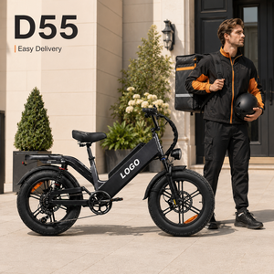Bicicleta Eléctrica D55 con Neumáticos Gruesos 20x4.0, 48V 55Ah, 240km de Autonomía, Motor de Alta Velocidad de 750W, Doble Suspensión, Bicicleta Eléctrica para Entregas - Product Image 1