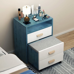 Meuble de chambre à coucher au prix de gros, <span class=keywords><strong>commode</strong></span> de luxe avec tiroir, petite coiffeuse pour fille, table à maquillage en bois avec miroir et tiroir - Product Image 6