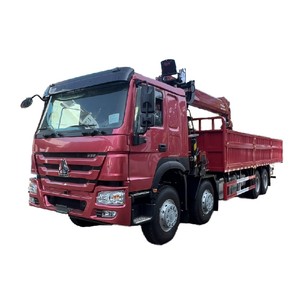 รถเครนติดตั้งบนรถบรรทุก HOWO 8x4 แบบไฮดรอลิก แขนยืดไสลด์ได้ - Product Image 5