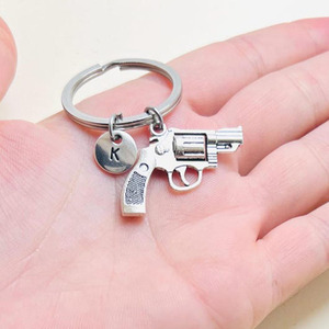 Trung Quốc Nhà máy trực tiếp bán Mini Gun Keychain kim loại bán buôn quà tặng trang trí tùy chỉnh Rhinestone long lanh 3D kim loại Pistol Keychain - Product Image 3