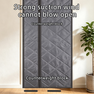 <span class=keywords><strong>Rideau</strong></span> de <span class=keywords><strong>porte</strong></span> magnétique en coton épais pour l'hiver, coupe-vent, isolant thermique et acoustique - Product Image 3