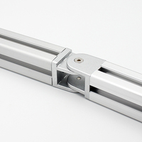 2020 Joint pivotant en zinc Supports de connexion en métal de qualité supérieure Joint pivotant pour joint d'angle d'angle de profil en aluminium industriel