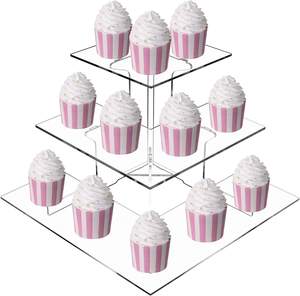 Acrylique organique Transparent Publicité Dessert Store Display Box ultra clair Respectueux de l'environnement Couleur personnalisée Heures supplémentaires - Product Image 1