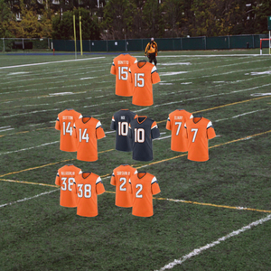 Camiseta de Fútbol Americano de los Denver Broncos con Bordado 3D Transpirable al por Mayor, Color Azul Marino # 10 Bo Nix # 15 Nik Bonitto # 14 Courtland Sutton - Product Image 3