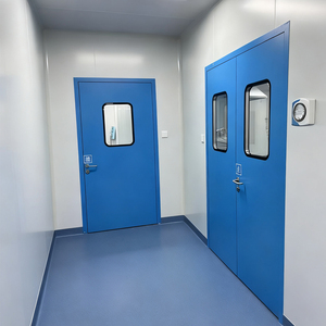 Porte battante manuelle anti-poussière à haute étanchéité, sanitaire, pour hôpital, laboratoire, zone médicale propre, ignifuge et insonorisée - Product Image 3