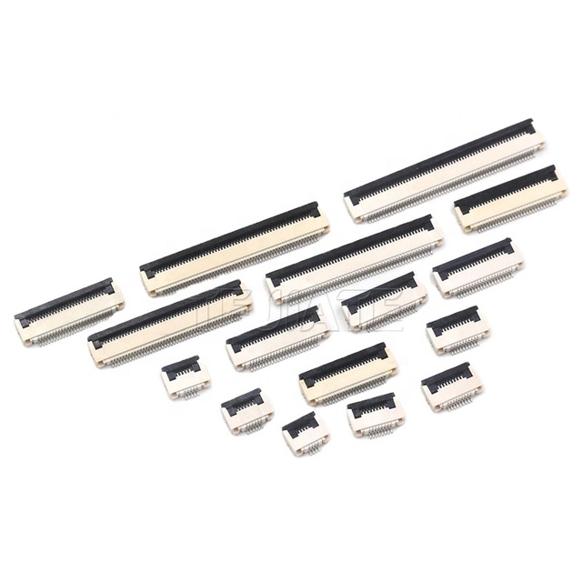 Horizontal Flip-lock ZIF Type Cable Wire Socket 0.5mm Pitch 4-60pin Flat Flex (FFC) FPC Connectors 4-60pin FPC/FFC Connectors