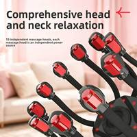 360 °   Relaxation complète pour les nerfs de la tête : 10 têtes de massage indépendantes, chacune alimentée par son propre moteur dédié.
