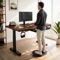 Bureau debout électrique moderne réglable en hauteur, table ergonomique motorisée assis-debout
