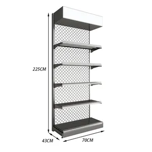 Offering Shelves Grocery Retail Store Gondola Shelf