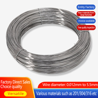 Fils en acier inoxydable de haute qualité 0,016 mm~5,5 mm, grades AISI 201/304/316/310, avec services de soudage et de pliage pour usage industriel