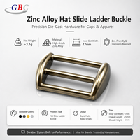 En stock, prêt à être expédié : Boucle en alliage de zinc pour casquette de baseball, boucle réglable en alliage métallique pour sac et chapeau