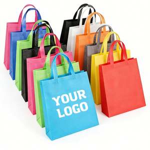 Bolsas de Compras Reutilizables Personalizadas con Logotipo Impreso, Bolsas de Tela No Tejida para Compras y Abarrotes - Product Image 1