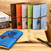 Carnet de notes créatif portable avec sangle A5/A6, à feuilles mobiles, en similicuir, couverture rigide, cadeau, bureau, haute qualité, vente en gros, 80 pages