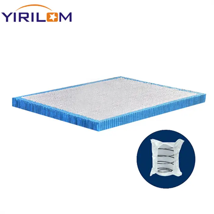 Nouveau design Queen Size King size Matelas 18cm de hauteur Unité de ressort de poche individuelle