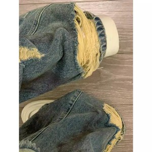 Jeans a Gamba Larga da Donna Stile Retrò Casual a Vita Bassa con Strappi Jeans Versatili Vendita all'Ingrosso - Product Image 5