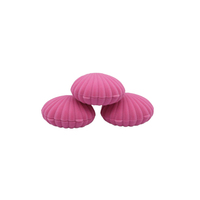 Boîte à bijoux en velours simple en forme de coquille de haute qualité, vente en gros d'usine Xinxing, emballage pour boucles d'oreilles avec logo