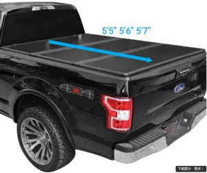 Cubierta de Tonneau estilo tríptico plegable dura de fábrica apta para Ford F150 2015- 2024 5.5FT 5.6FT cubierta de cama de camión de caja corta 66''