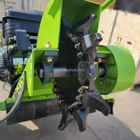 Démarrage électrique 15hp Loncin Moteur à essence Meuleuse de souche remorquable