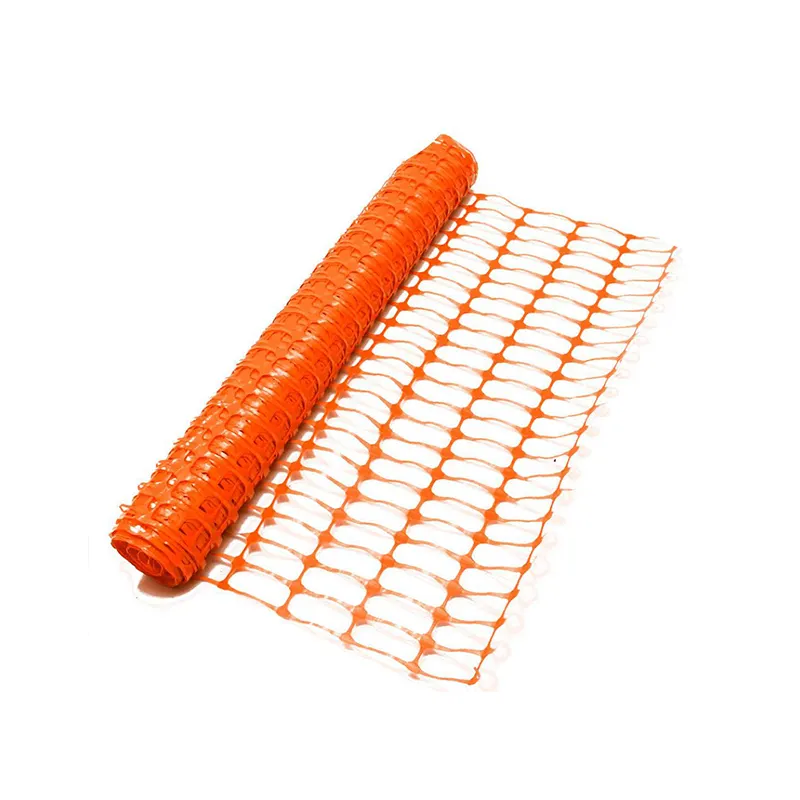 Customized cheap price orange safety net barrier fence plastic mesh barricade net