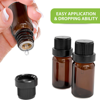 Flacon compte-gouttes en verre givré pour sérum cosmétique, huile essentielle, conteneur de 5 ml, 10 ml, 15 ml, 20 ml, 30 ml, 50 ml, 100 ml