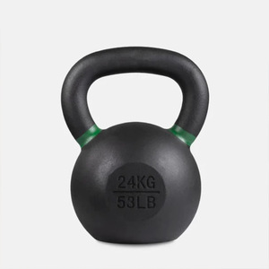 Kettlebell en fonte revêtue de poudre pour entraînement de force, 4-40 kg, professionnel, avec revêtement vinyle, pour salle de sport et domicile - Vente en gros - Product Image 4