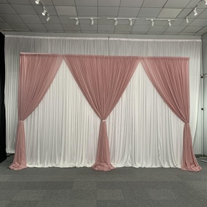 Wintina 현대 웨딩 아치 드레이프 웨딩 장식 무대 배경 이벤트를위한 우아한 스판덱스 배경 커튼 - Product Image 5