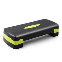 Plataformas de Step para Gimnasio en Casa, Stepper Ajustable de 68CM, Plataforma de Step Aeróbico con Dos Elevadores