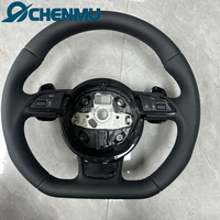 Volant de voiture en cuir pour Audi Q3 Q5 A3 S3 S8 R8 S6 S7 A4 A5 A6 A7 2014 2015 2013 S-Line Sport à fond plat – Vente directe usine