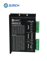 ZLTECH Stepper Driver Motor, 2 fase Nema17/23/34 DM5042 24-50V DC 1-4.2A, kirim Pulse saja Analog IO kontrol kecepatan