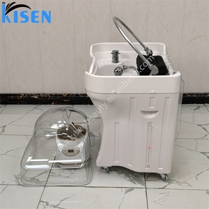 Kisen <b>Silver</b> Arch Zen-flow Shampoo Basin Head Spa Bac Good Quality Hair Wash Sink Portable 2 Water Tanks Pipeless Design - Product Image 4