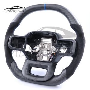 Accessoires en fibre de carbone sèche personnalisés pour volant de voiture <span class=keywords><strong>Ford</strong></span> <span class=keywords><strong>Raptor</strong></span> F150 <span class=keywords><strong>F</strong></span>-150, modèles 2019 2020 <span class=keywords><strong>2021</strong></span> 2022 2023 2024 2025 2026 - Product Image 2