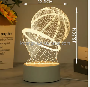 <span class=keywords><strong>Lampe</strong></span> <span class=keywords><strong>de</strong></span> nuit à base LED 3D en acrylique, design <span class=keywords><strong>de</strong></span> <span class=keywords><strong>ballon</strong></span> <span class=keywords><strong>de</strong></span> <span class=keywords><strong>basket</strong></span> changeant <span class=keywords><strong>de</strong></span> couleur, pour la chambre des enfants, style postmoderne, décoration lumineuse <span class=keywords><strong>de</strong></span> la pièce - Product Image 6