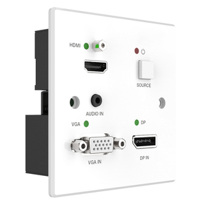 Transmisor <span class=keywords><strong>de</strong></span> <span class=keywords><strong>Placa</strong></span> <span class=keywords><strong>de</strong></span> <span class=keywords><strong>Pared</strong></span> 4K UHD 18Gbps HDBaseT <span class=keywords><strong>HDMI</strong></span> <span class=keywords><strong>VGA</strong></span> DisplayPort, Alcance <span class=keywords><strong>de</strong></span> hasta 70m, Compatible con Función POC - Product Image 5