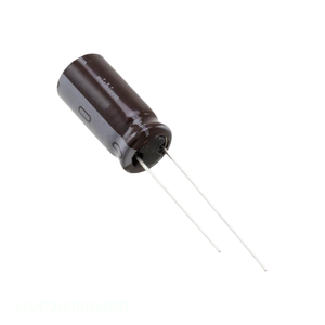 ตัวเก็บประจุแบบ Through Hole ยี่ห้อ Manufacturer Channel รุ่น 18uF UVC2G180MPD ชนิด CAP ALUM ความจุ 18UF 20% 400V แบบขาเสียบ - Product Image 1